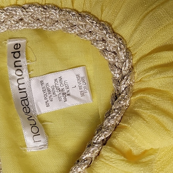 Nouveau monde yellow dress - Picture 3 of 4